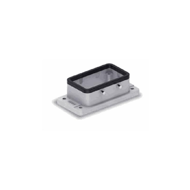 Embase encastrée 10B, Aluminium moulé sous pression, IP67, Sortie basse